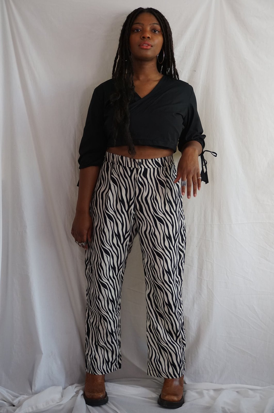 No Need To Change - Monochrome Zebra Trousers – DLSB