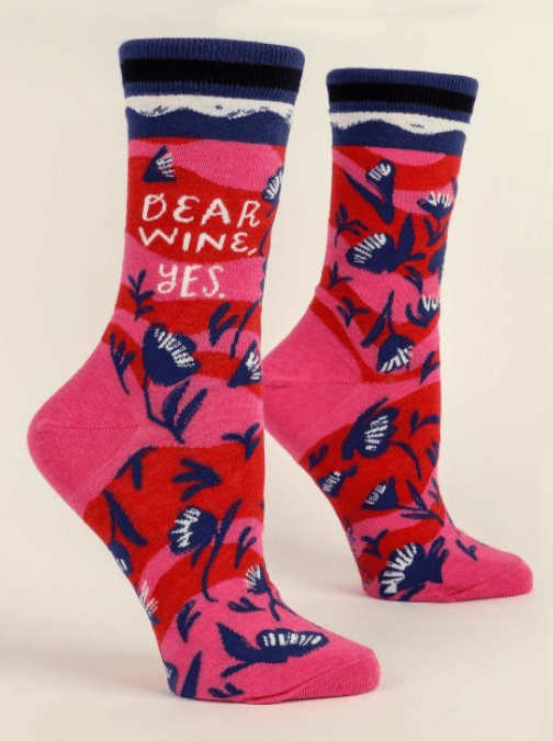 Image of Dear Wine, Yes Crew Socks