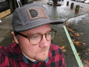 Image of Bellingham Flag Pleather Patch 5-Panel Hat