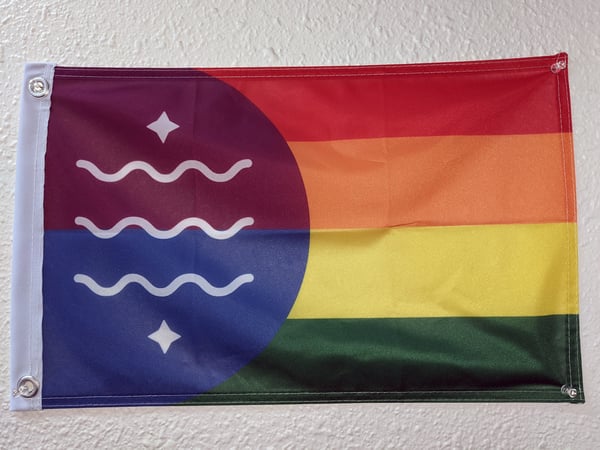 Image of Bellingham Pride Flag - 12x18 inch