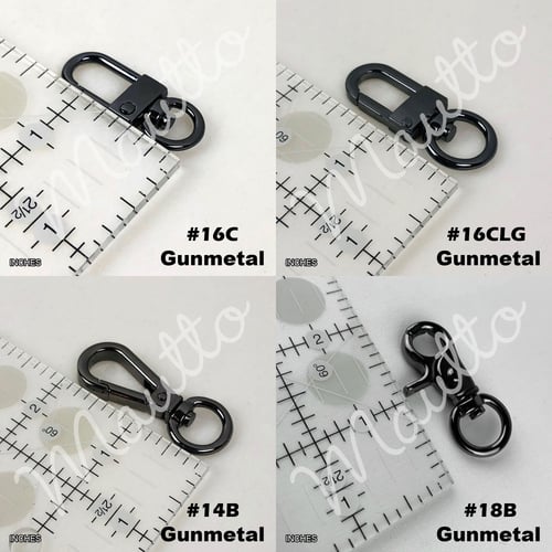 Image of GUNMETAL Purse Chain Strap - Petite Rolo Chain - 1/4" (7mm) Wide - Choose Length & Hooks/Clasps