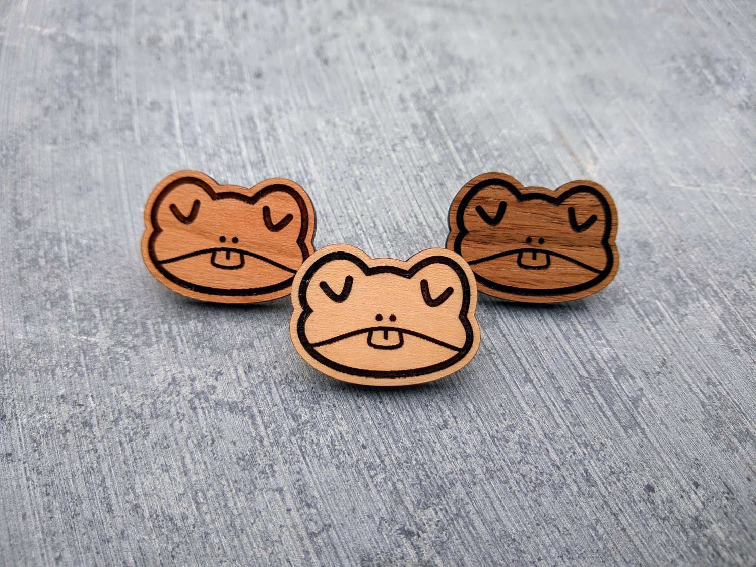 Mini Froggy Wooden Pins