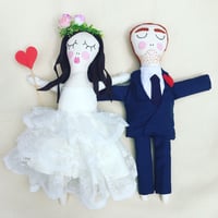 Image 1 of Wedding Couple custom made dolls