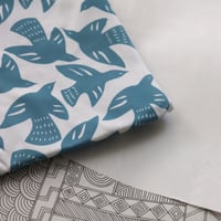Image 1 of Blue Thrasher - Cotton Fabric