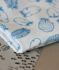 Image 2 of Blue Feathers - Cotton Fabric