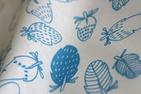 Image 3 of Blue Feathers - Cotton Fabric
