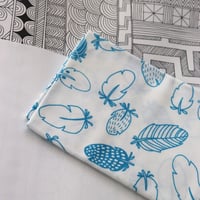 Image 1 of Blue Feathers - Cotton Fabric