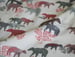 Image of Bear Day Fabric - Purple and Grey 