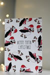 Merry Puffin Christmas Card