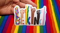 BE KIND Sticker ASL LGBT Trans Autism Black Lives Matter Pride Weather Resistant