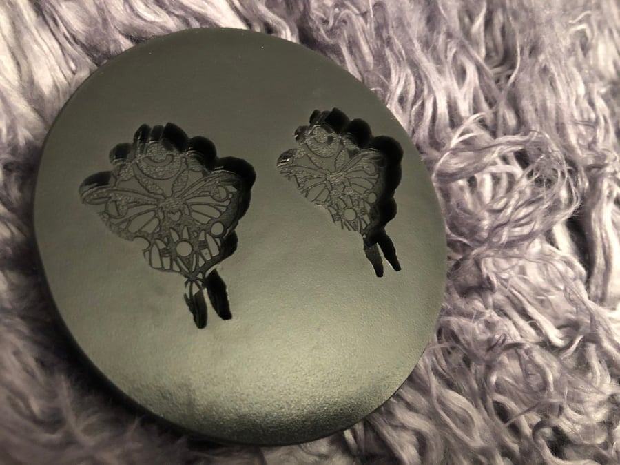Image of Lunar Moth Earring Silicone Mold