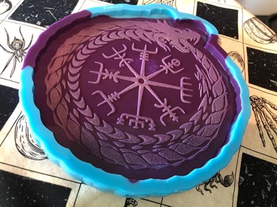 Image of The Vegvisir and Oroboros Silicone Mold