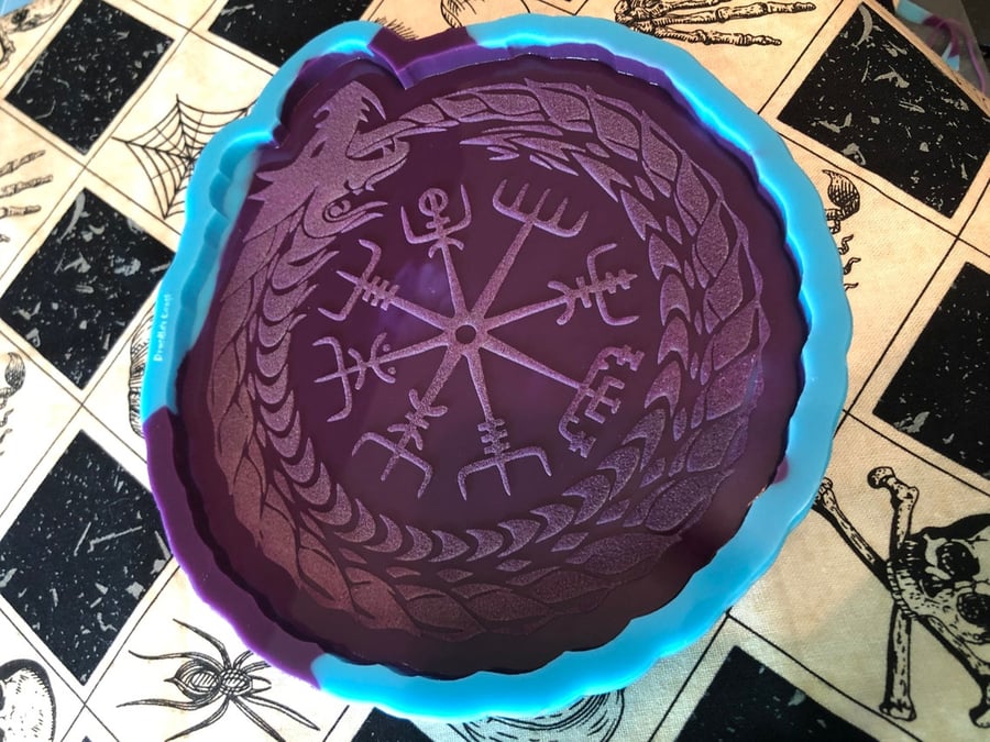 Image of The Vegvisir and Oroboros Silicone Mold