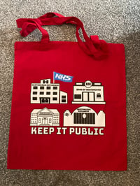 Keep it public tote bag