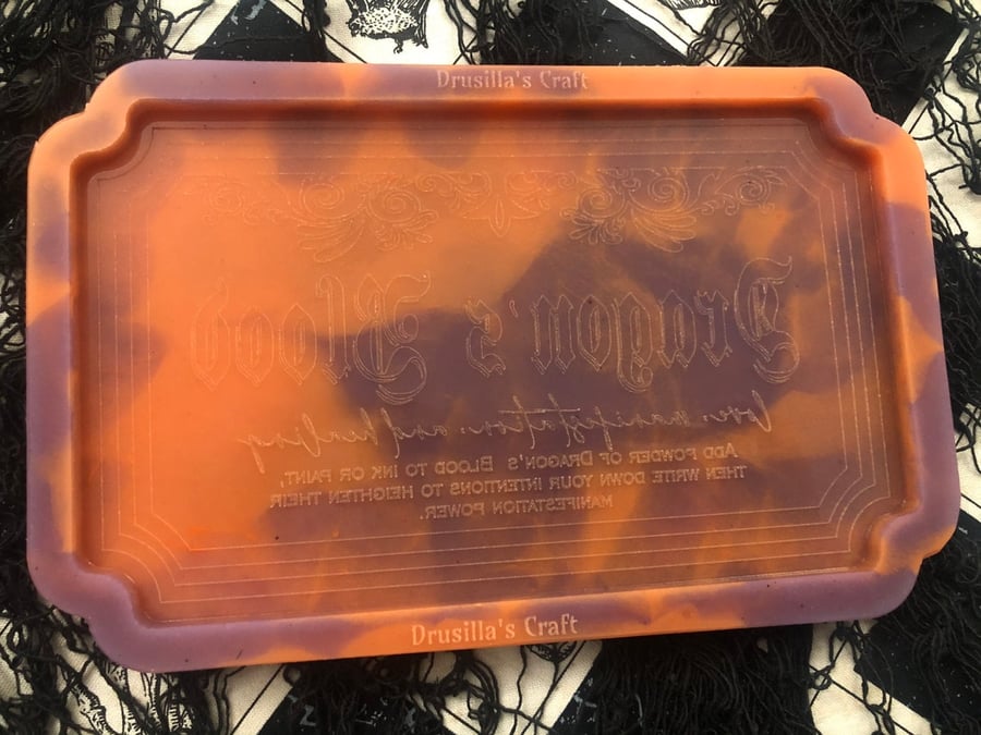 Image of Dragon's Blood Plaque Silicone Mold