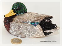 Image 2 of Fully Crystallised Mallard Duck Figurine