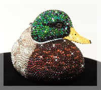 Image 5 of Fully Crystallised Mallard Duck Figurine