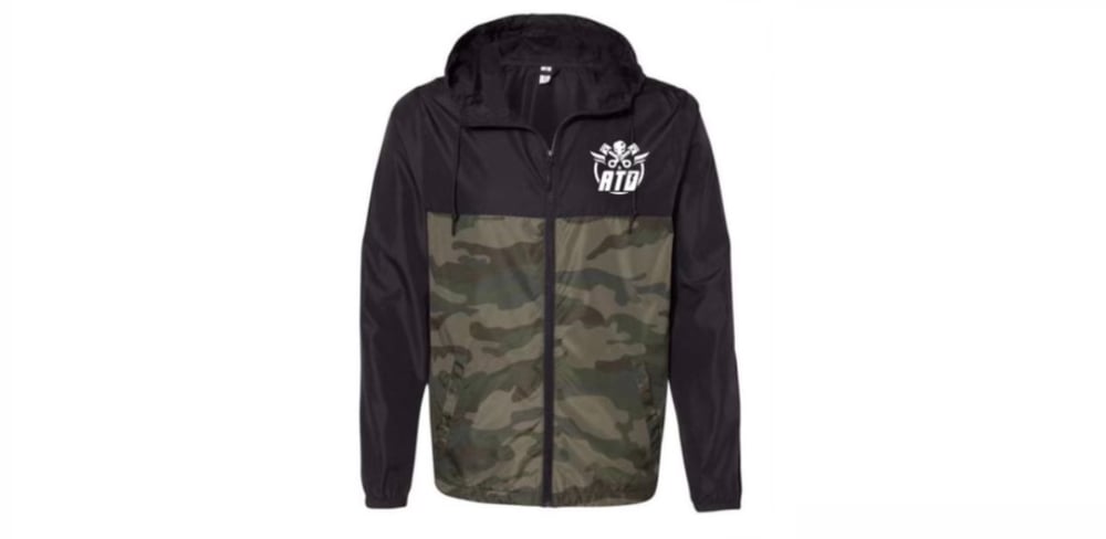 Image of Black & Camo Windbreaker Jacket