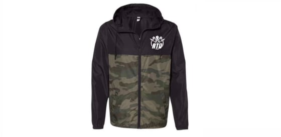 Image of Black & Camo Windbreaker Jacket
