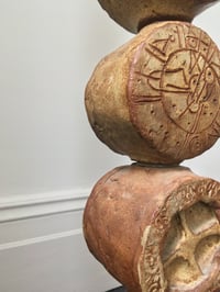 Image 3 of Mid-Century Bernard Rooke Studio Ceramic TOTEM Floor Lamp, England