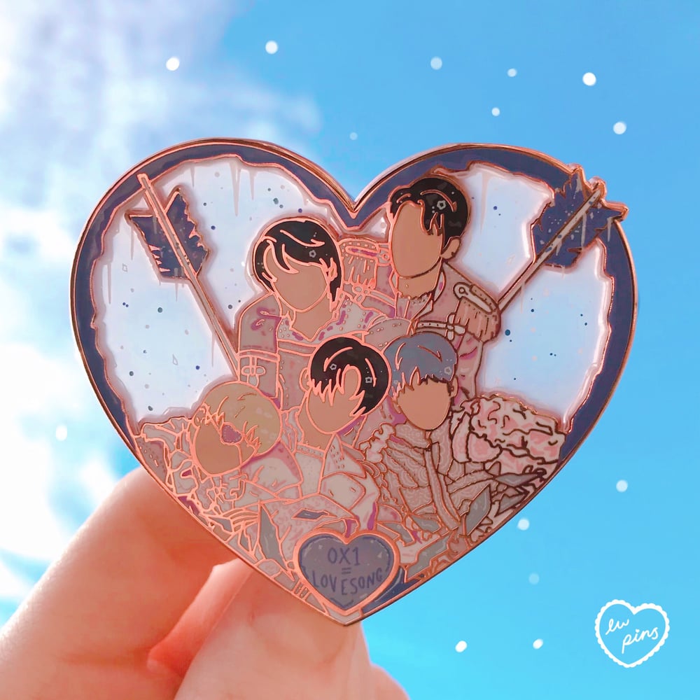 Freeze Heart Enamel Pin