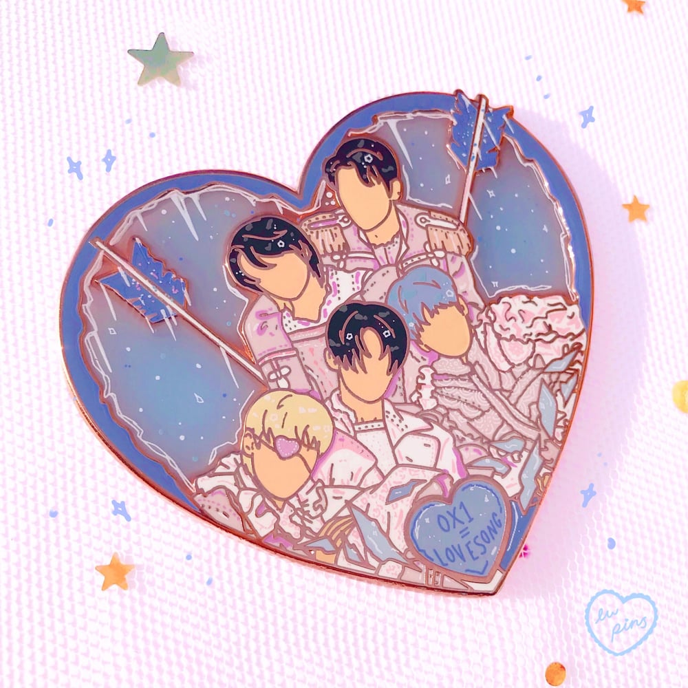 Freeze Heart Enamel Pin