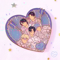 Image 3 of Freeze Heart Enamel Pin