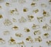 Image of Village Church Fabric - Mustard on White