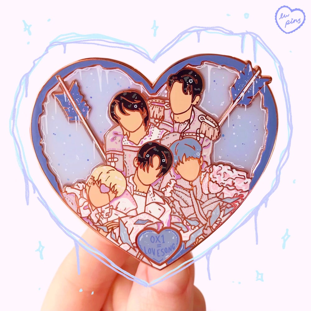 Freeze Heart Enamel Pin