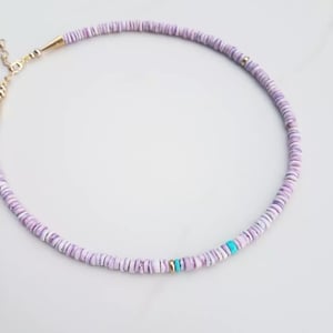 Lavender Shell Necklace 