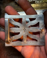 Image 5 of WL&A Large & Heavy Old Style Spider Belt Buckle - Natural Royston - Sz 3.5in x 3in - 165 Grams 