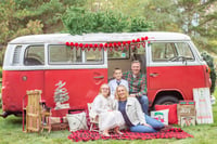 Image 1 of VW Bus Christmas Mini Sessions - 12/8 OR 12/11 - 20 minutes - 10 images - $175