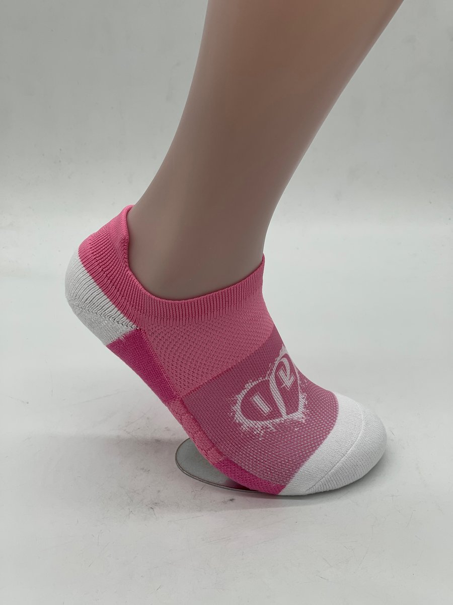 PL Premium Low/Ankle Socks (Pink)-Splatter Heart-Small | PL Clothing Co.