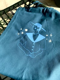 Image 2 of Tote bag Dame chapeau 