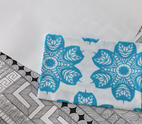 Image 1 of Blue Tree Star - Cotton Fabric