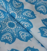Image 3 of Blue Tree Star - Cotton Fabric