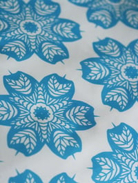Image 4 of Blue Tree Star - Cotton Fabric