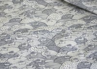 Image 3 of Colony of Rabbits - Cotton Fabric