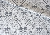 Image 3 of Charnel Damask Print Fabric - Grey