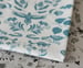 Image of Swan River Damask Print Fabric - Turquoise