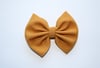 5” mustard color bow