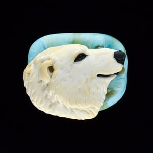 Image of XXL. Arctic King - Flamework Glass Sculpture Bead 