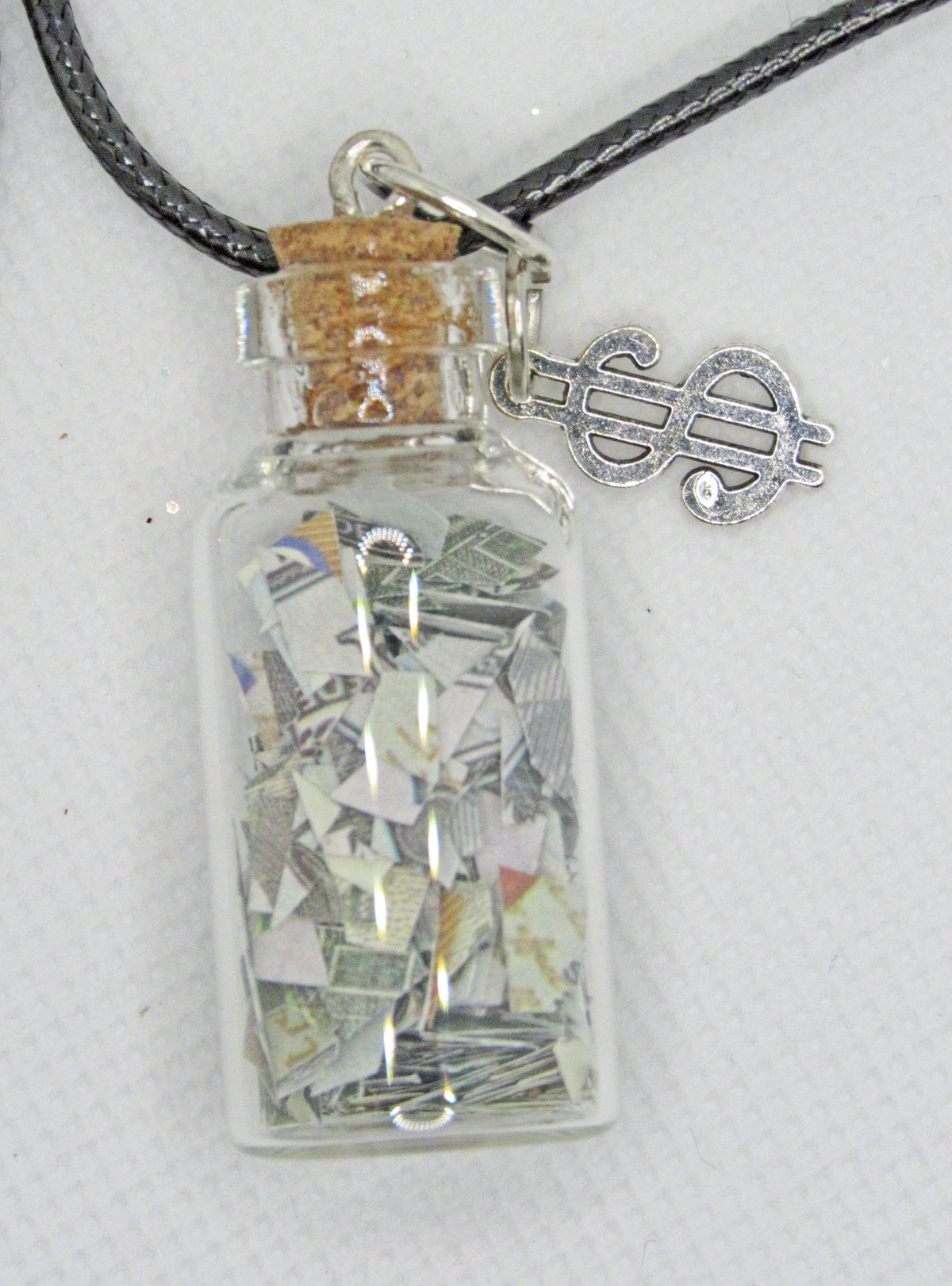 Image of Money In A Jar Pendant Necklace