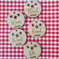 Image 3 of Want, Need, Read & Wear gift tags