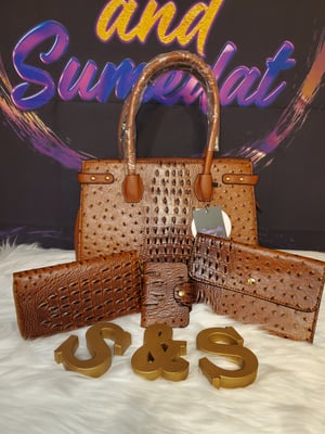 Image of S & S Satchel Handbag 4 pcs Set 