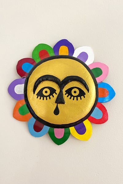 Image of Gold Flower Mask