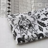 Image 1 of Forest Story Damask Print Fabric