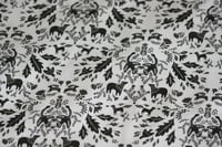 Image 2 of Forest Story Damask Print Fabric