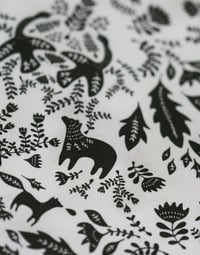 Image 3 of Forest Story Damask Print Fabric