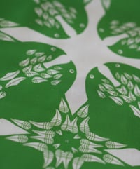 Image 2 of Crow Pattern Fabric - Green
